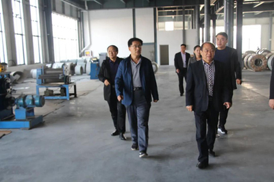 縣工信局、縣科技局、縣促進會到泰來鋼構走訪調研