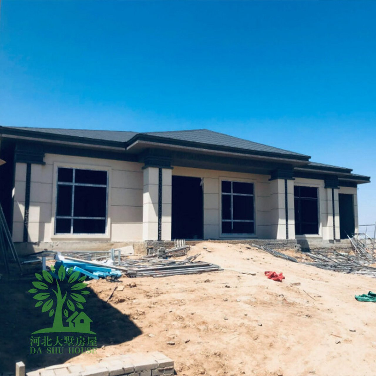 石家莊欒城輕鋼別墅 一層養(yǎng)老別墅的裝配式現代生活